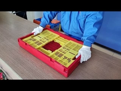 48リットルの貯蔵庫 トート プラスチック 積み重ねられる輸送箱 折りたたみられる野菜箱