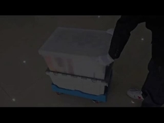 プラスチックのドリー 軽量デザイン 固定蓋 安定した箱 プラスチックプラットフォームドリー