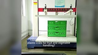 折り畳み式プラスチック箱の圧縮試験 |果物と野菜の箱