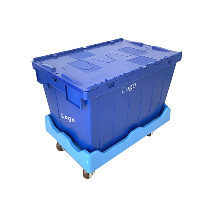 購入 外部サイズ 600*400*315mm 積み重ねられる巣箱 PP プラスチック箱 青い固体箱 オンライン製造