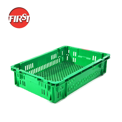 購入 食品と生産物輸送のための堅牢な網格設計ターンオーバーボックス 外部サイズ 690*470*150mm オンライン製造