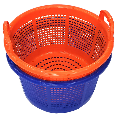 購入 Stackable Storage Ventilated Seafood M Plastic Shrimp Basket With Handle オンライン製造