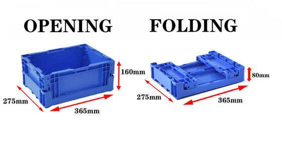 購入 Plastic Foldable Crate Stackable Plastic Moving Crates Logistics Transport Warehouse Plastic Container オンライン製造