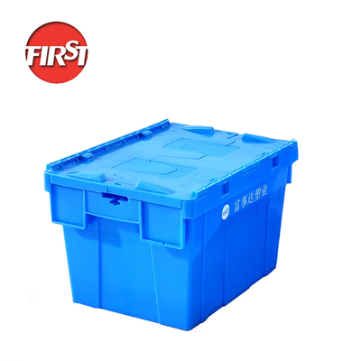 購入 リサイクル可能 21L 60L スタッキングキャスト HDPP トート 蓋付 ネスト プラスチック 輸送キャスト オンライン製造