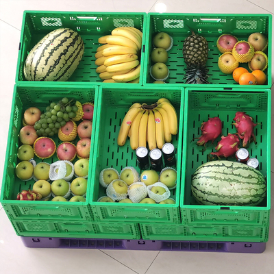 購入 積み立てられる野菜の箱のための折りたたむ箱 重荷折りたたむ移動箱 オンライン製造