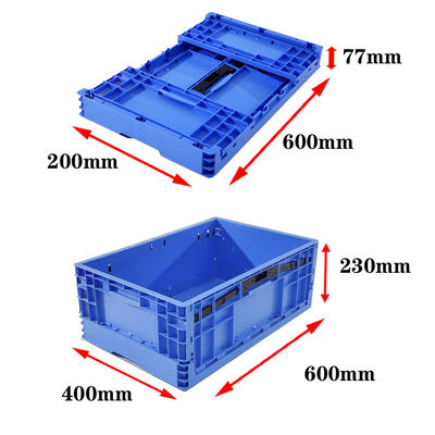 購入 600×400 固体 折りたたみられる箱 ユーロ PP ロジスティックボックス OEM メーカー 返品可能パッケージ オンライン製造