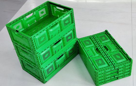 購入 折りたたみ式プラスチック箱収納野菜積み重ね可能な折りたたみ式プラスチックバスケット オンライン製造