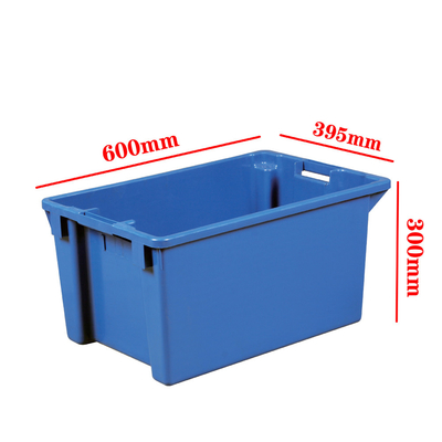 600×400×300mm プラスチック製 収納箱 正方形 固体 安定型 収納箱 移動型 トート