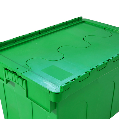 ロジスティック 収納 箱 に 巣 を 立て た 蓋 を 持つ 大きな プラスチック 収納 箱