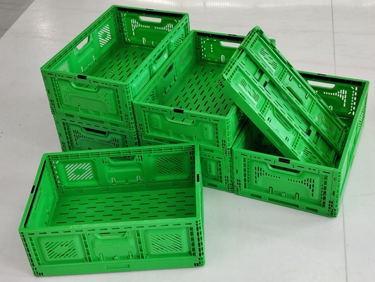 570×370×210mm 小型折りたたみプラスチック製の果物箱 折りたたみ農業