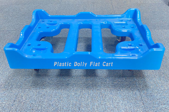 プラスチックドリー フラットカート 箱を移動するための 重荷 600*400mm プラットフォームドリー トロッリー